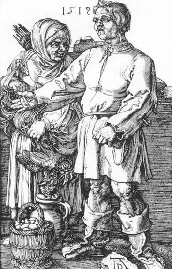 Albrecht Durer The Peasant and His Wife at the Market Germany oil painting art